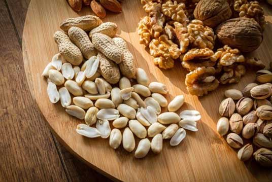 Assorted nuts and seeds, rich in nutrients for sexual wellness